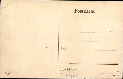 Ak Saverne Zabern Elsass Bas Rhin, Partie an der katholischen Knabenschule