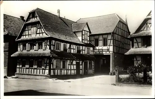 Ak Hunspach Elsass Bas Rhin, Restaurant de la Couronne