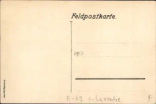 Künstler Ak Luger, F., Mies bei Neuve Chapelle Pas de Calais, Zerstörte Kirche, Kriegszerstörungen