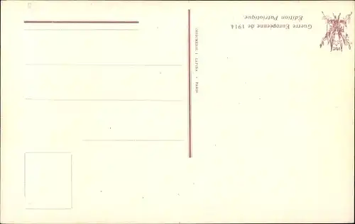 Ak General Fernand Louis Langle de Cary, Portrait in Uniform, Orden