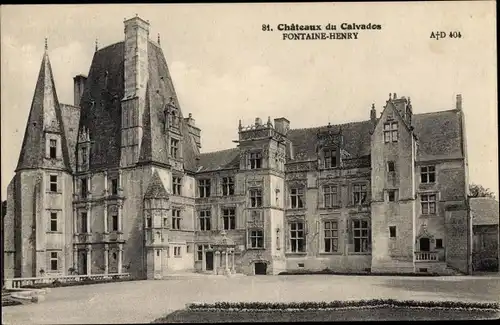 Ak Fontaine Henry Calvados, Le Chateau