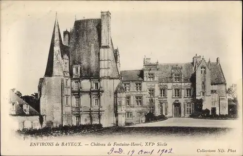 Ak Fontaine Henry Calvados, Le Chateau