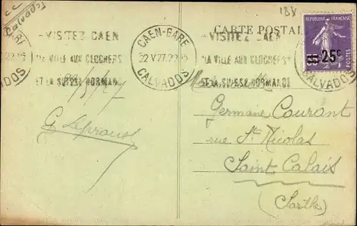 Ak Fleury sur Orne Calvados, Vieille Eglise du Bas Fleury