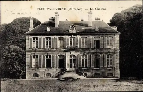 Ak Fleury sur Orne Calvados, Le Chateau