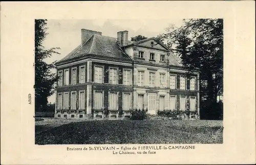 Ak Fierville la Campagne Calvados, Le Chateau