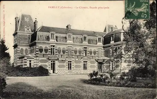 Ak Familly Calvados, Le Château, Facade principale