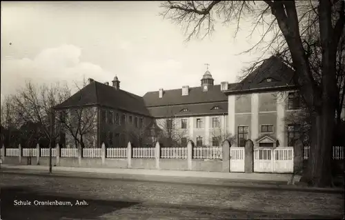 Ak Oranienbaum Wörlitz in Anhalt, Schule