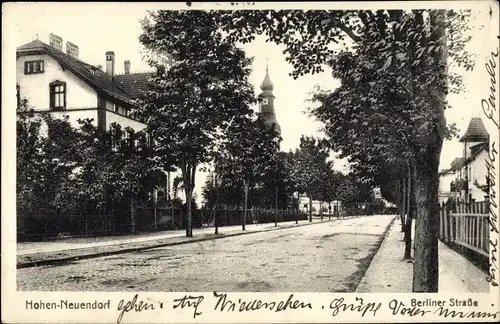 Ak Hohen Neuendorf Oberhavel, Berliner Straße