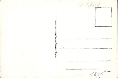 Ak Hösbach Unterfranken, Bahnhof, Gleisseite, Schule, Geschäft Josef Steigerwald