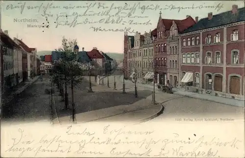 Ak Northeim in Niedersachsen, Marktplatz