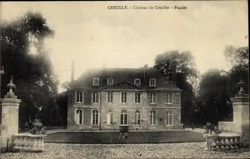 Ak Creully Calvados, Château de Creullet, la Facade