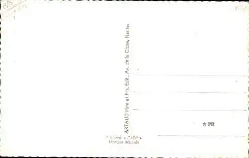 Ak Creully Calvados, le Château, l'Église, Hôtel Saint Martin