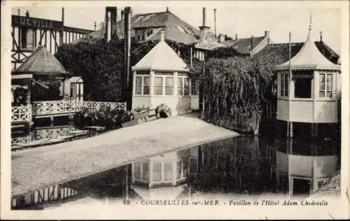 Ak Courseulles Calvados, Pavillon de l'Hôtel Adam Chedeville