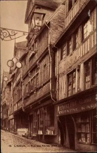 Ak Lisieux Calvados, Rue aux Fevres