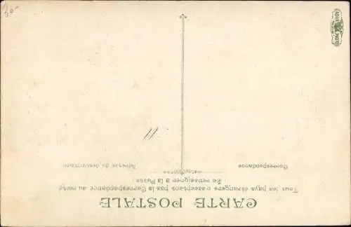 Ak Trouville Calvados, Type de Pecheur, Pfeife