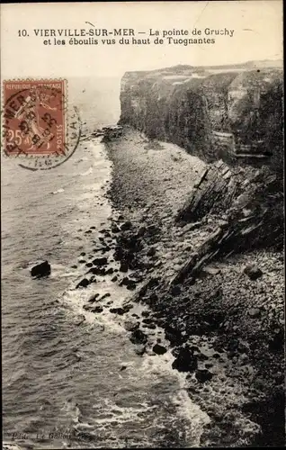 Ak Vierville sur Mer Calvados, La pointe de Gruchy