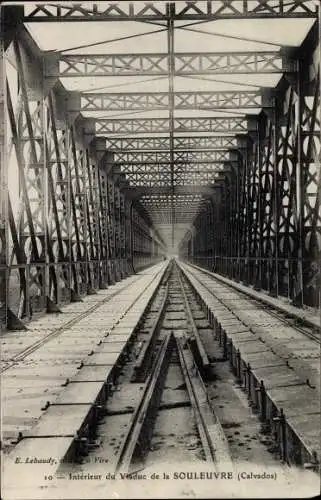 Ak Vire Calvados, Interieur du Viaduc de la Souleuvre