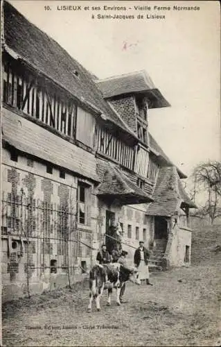 Ak Saint Jacques de Lisieux Calvados, Vieille Ferme Normande