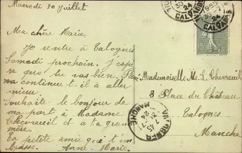 Ak Hottot les Bagues Calvados, Le Presbytere