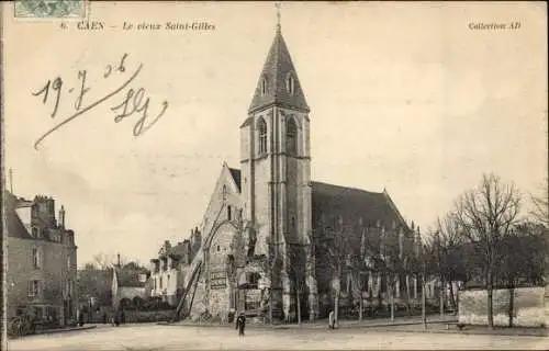 Ak Caen Calvados, Le vieux Saint Gilles