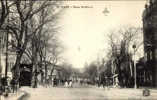 Ak Caen Calvados, Place Saint Pierre