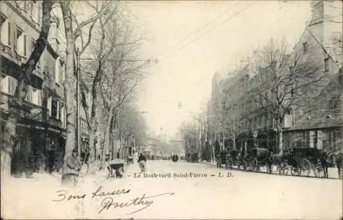 Ak Caen Calvados, Le Boulevard Saint Pierre