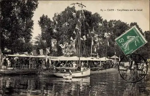 Ak Caen Calvados, Torpilleurs sur le Canal