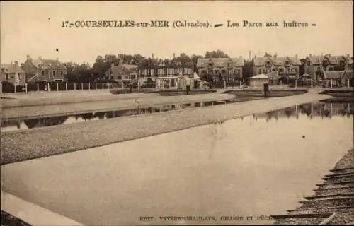 Ak Courseulles sur Mer Calvados, Les Parcs aux huitres