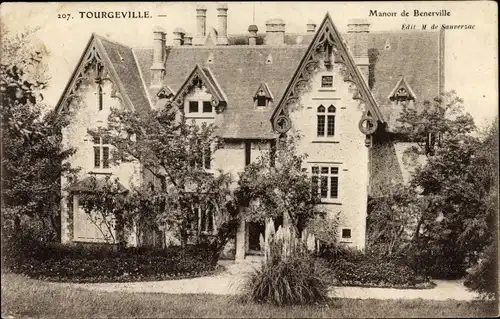 Ak Tourgéville Calvados, Manoir de Benerville