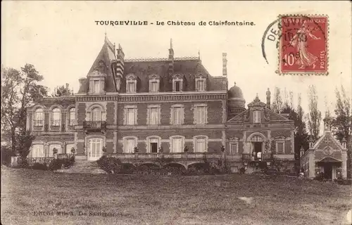 Ak Tourgéville Calvados, Chateau de Clairefontaine