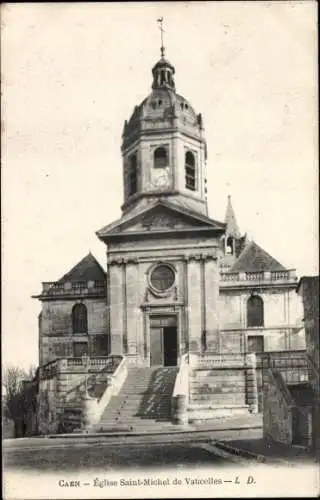 Ak Caen Calvados, Eglise Saint Michel de Vaucelles