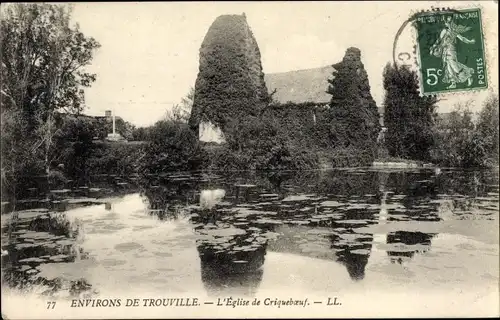 Ak Cricquebœuf Cricqueboeuf Calvados, L'Eglise