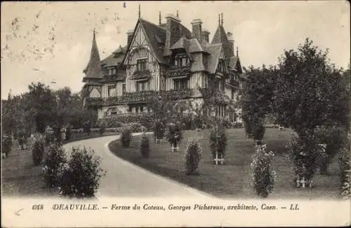Ak Deauville Calvados, Ferme du Coteau, architecte Georges Pichereau