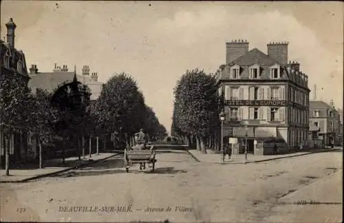 Ak Deauville sur Mer Calvados, Avenue de Villers