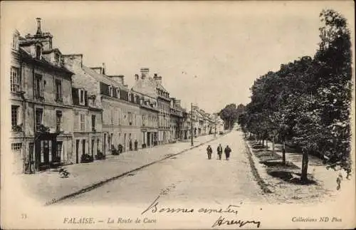 Ak Falaise Calvados, La Route de Caen