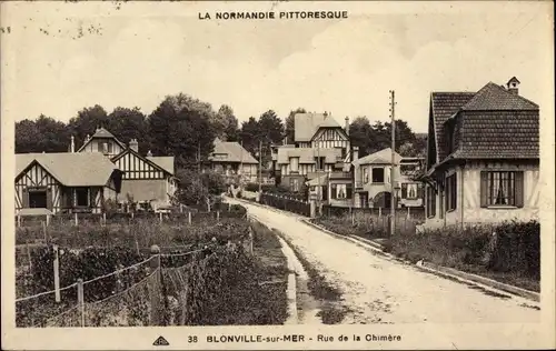 Ak Blonville sur Mer Calvados, Rue de la Chimere