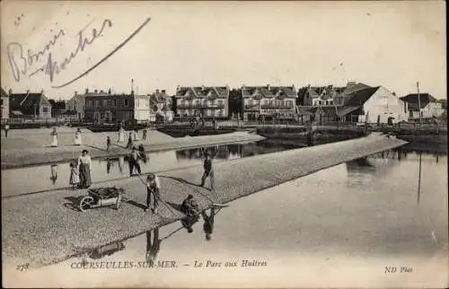 Ak Courseulles sur Mer Calvados, Le Parc aux Huitres