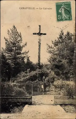 Ak Canapville Calvados, Le Calvaire