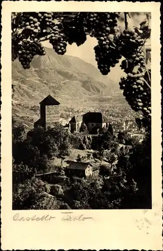 Foto Ak Dorf Tirol Tirolo Südtirol, Castello Tirolo