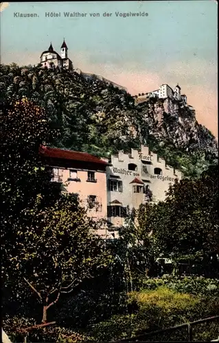 Ak Klausen Chiusa Südtirol, Hotel Walther von der Vogelweide