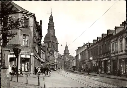 Ak Völklingen im Saarland, Rathausstraße, Geschäfte, Kirche