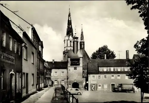 Ak Burgstädt in Sachsen, Dorfpartie, Schmiedemeister
