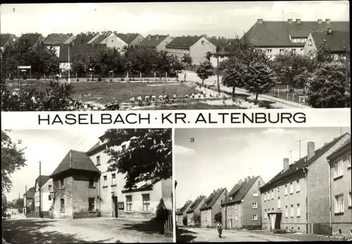 Ak Haselbach Thüringen, Platz d. Deutsch Sowjetischen Freundschaft, Altenburger Straße