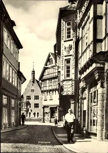 Ak Schmalkalden im Thüringer Wald, Blick in die Mohrengasse