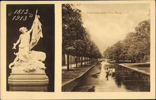 Ak Den Haag Südholland, Princessegracht, Monument