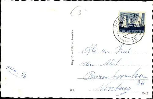 Ak Heerlen Limburg, Molenberglaan-Caumerbeeklaan