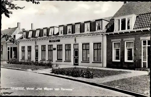 Ak Renesse Schouwen-Duiveland Zeeland, Motel Het Wapen van Renesse