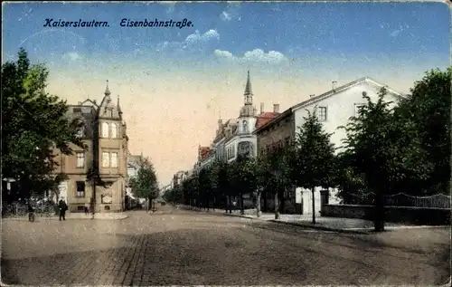 Ak Kaiserslautern in der Pfalz, Eisenbahnstraße
