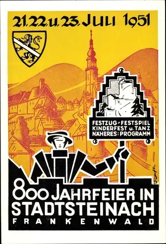 Ak Stadtsteinach Oberfranken, 800 Jahrfeier 1951