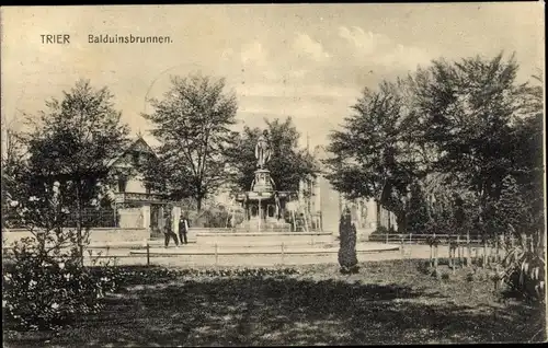 Ak Trier in Rheinland Pfalz, Balduinsbrunnen